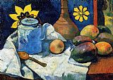 Still Life with Teapot and Fruit by Paul Gauguin